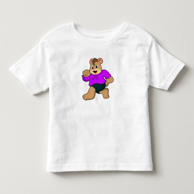 Bear beim Laufen Kleinkind T-shirt (Vorderseite)