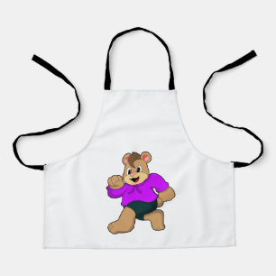 Bear beim Laufen Schürze