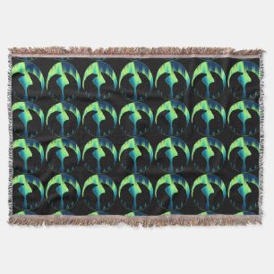 Bear Blanket Northern Lights Bear Throw Blanket Decke