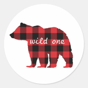 Bear Buffalo Karo Muster Cabin Stickers