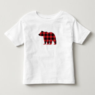Bear Buffalo Karo Muster Silhouette Kleinkind T-shirt