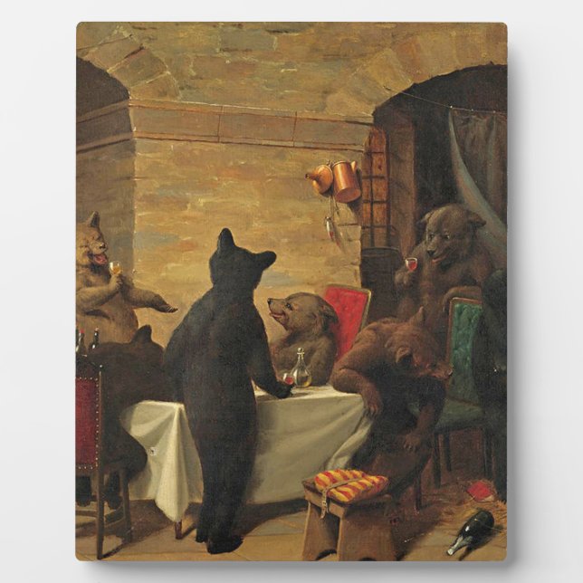 Bear Carousel By William Holbrook Beard Fotoplatte (Vorderseite)