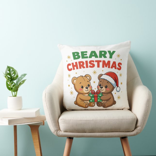 Bear Christmas Kissen (Stuhl )