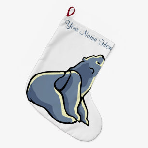 Bear Christmas Strumpf Custom Bären Cub Strumpf Großer Weihnachtsstrumpf
