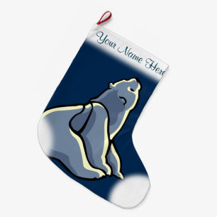 Bear Christmas Strumpf Custom Bären Cub Strumpf Großer Weihnachtsstrumpf