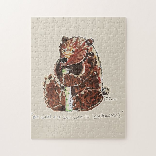 Bear Contemplates Hibernation (Vertikal)