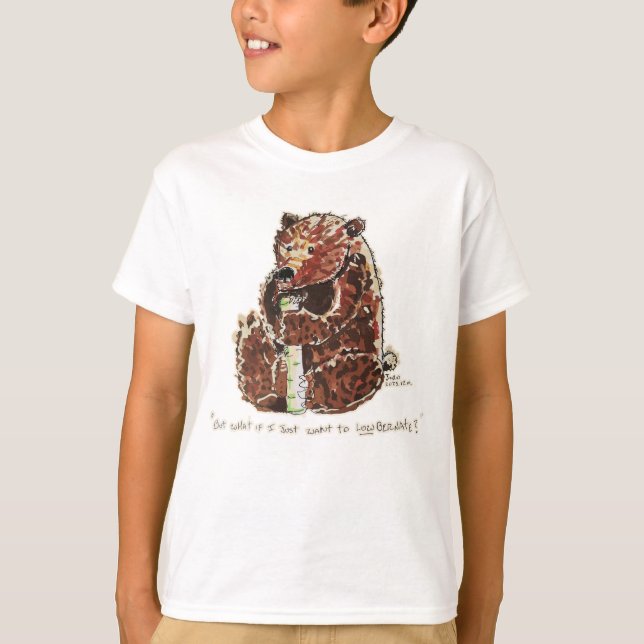 Bear Contemplates Hibernation T-Shirt (Vorderseite)