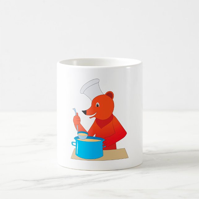 Bear Cooking Soup Mug Kaffeetasse (Von Creator hochgeladen)