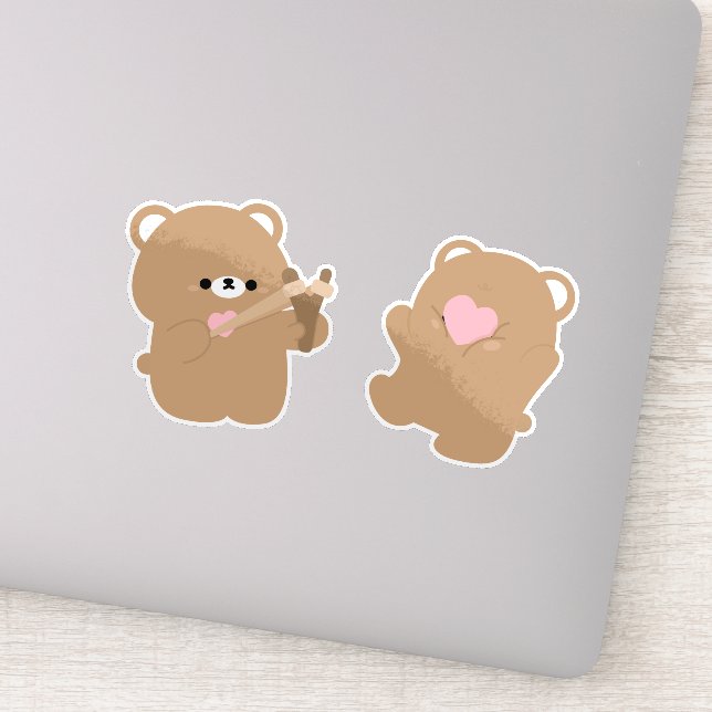 Bear Couple Aufkleber (Detail)