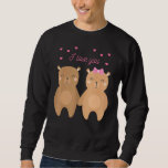 Bear Couples Wedding Anniversary Engagement Party Sweatshirt<br><div class="desc">Bärenpaare,  die ihre Jubiläumsfeier feiern</div>