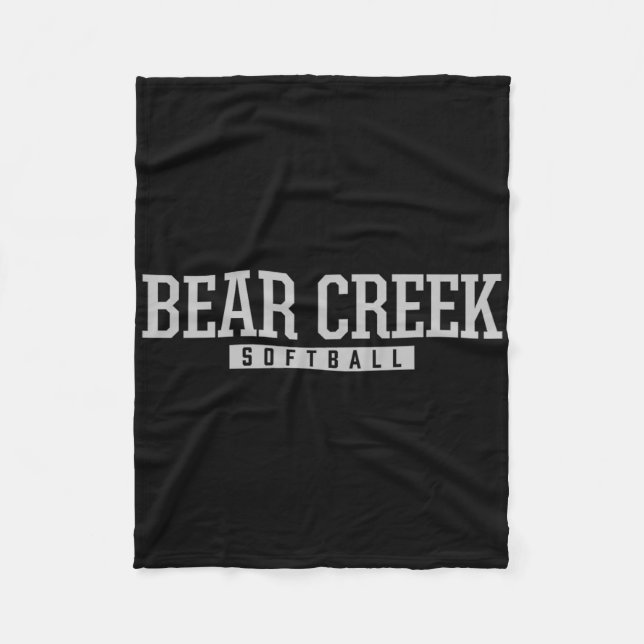 Bear Creek High School Softball Fleecedecke (Vorderseite)