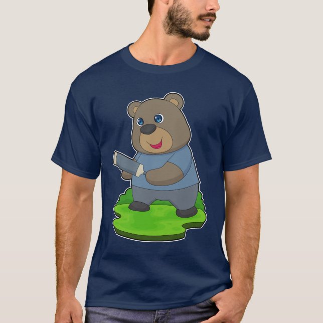 Bear Cricket Cricket bat T-Shirt (Vorderseite)
