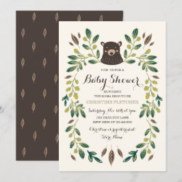 Bear Cub Baby Dusche Einladung
