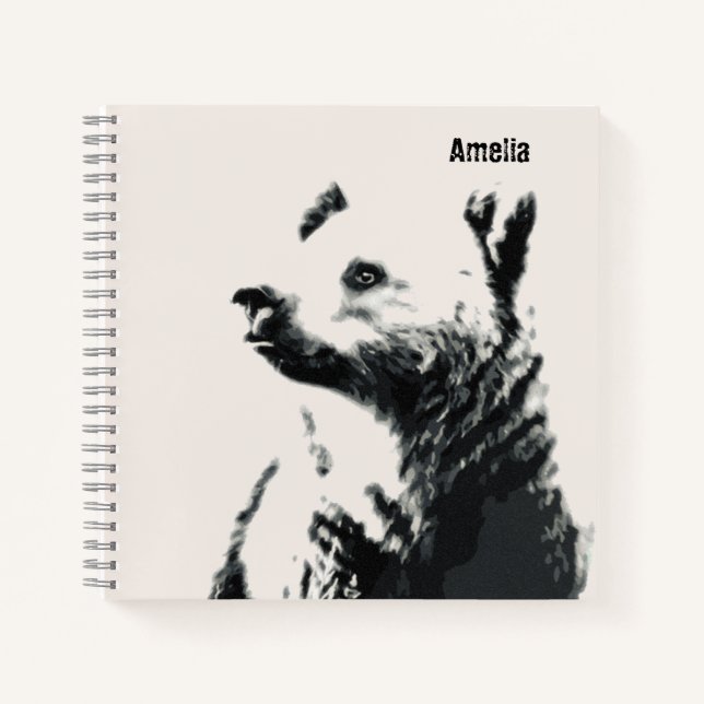 Bear Cub Personalized Notizbuch (Vorderseite)