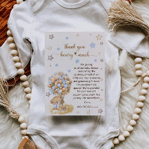 Bear danke, dass Sie viel Vintage Baby Duschkarte.