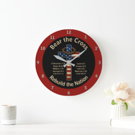 Bear das Kreuz - Die Nation-Wall-Uhr neu bauen Große Wanduhr