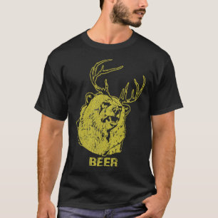 Bear + Deer = Beer Wesentlichen T-Shirt Copy