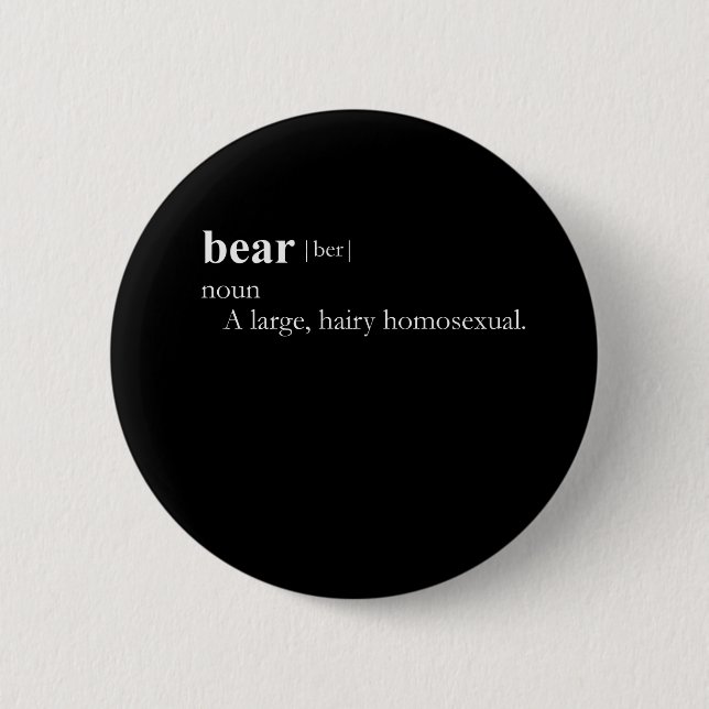BEAR (Definition) Button (Vorderseite)