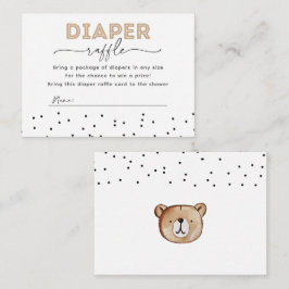 Bear Diaper Raffekarte Begleitkarte