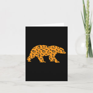Bear Easy Halloween Outfit Mammal Animal Lazy Kost Karte