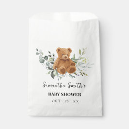 Bear Eucalyptus Greenery Baby Shower Fevor Bag Geschenktütchen