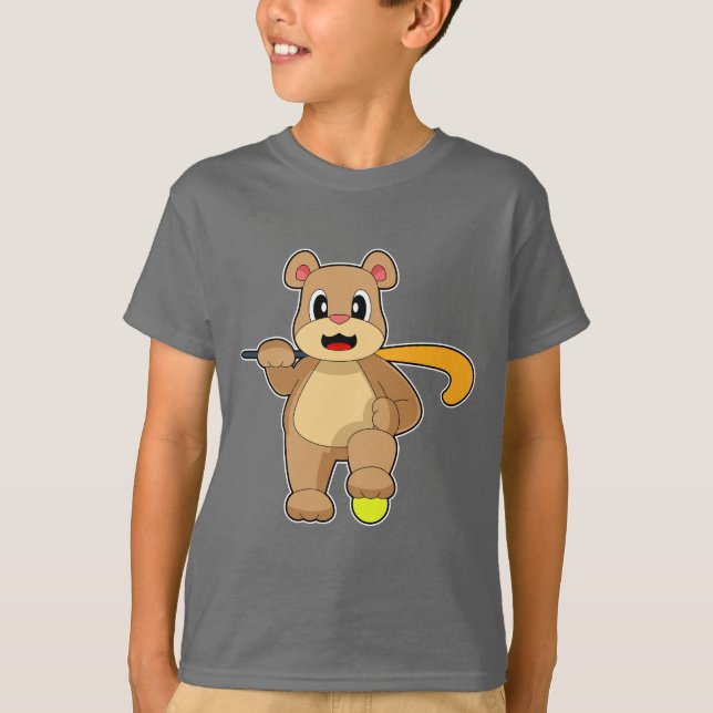 Bear Field Hockey Hockey-Stab T-Shirt (Vorderseite)