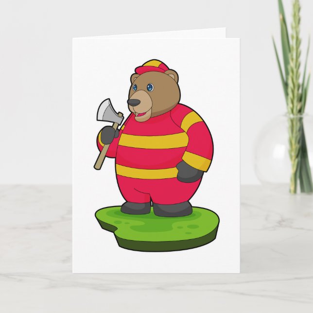 Bear Firefighter AX Karte (Vorderseite)