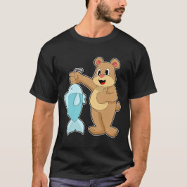 Bear Fisher Fish Fish T-Shirt