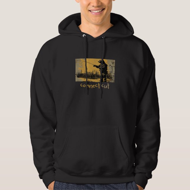 Bear Fishing Hoodie (Vorderseite)