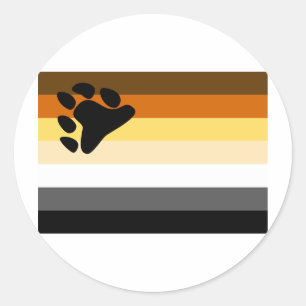 BEAR FLAG ORIGINAL RUNDER AUFKLEBER