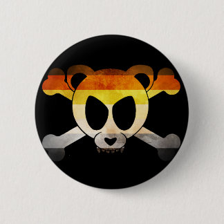 Bear Flag Skull (Gay Badge) Button