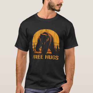 Bear Free Hugs Camping  friend T-Shirt