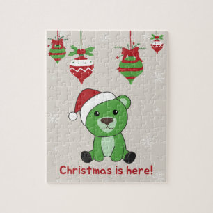 Bear Frohe Weihnachten Winter Tiere Bears Jigsaw P