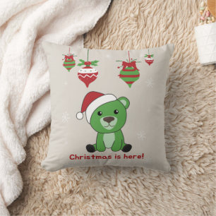Bear frohe Weihnachts-Winter-Tiere Bears Throw Pi Kissen