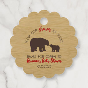Bear from our dusche to your baby duwer geschenkanhänger