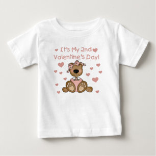 Bear Girl 2. Valentinstag Baby T-shirt