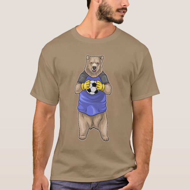 Bear Goalkeeper Soccer T-Shirt (Vorderseite)