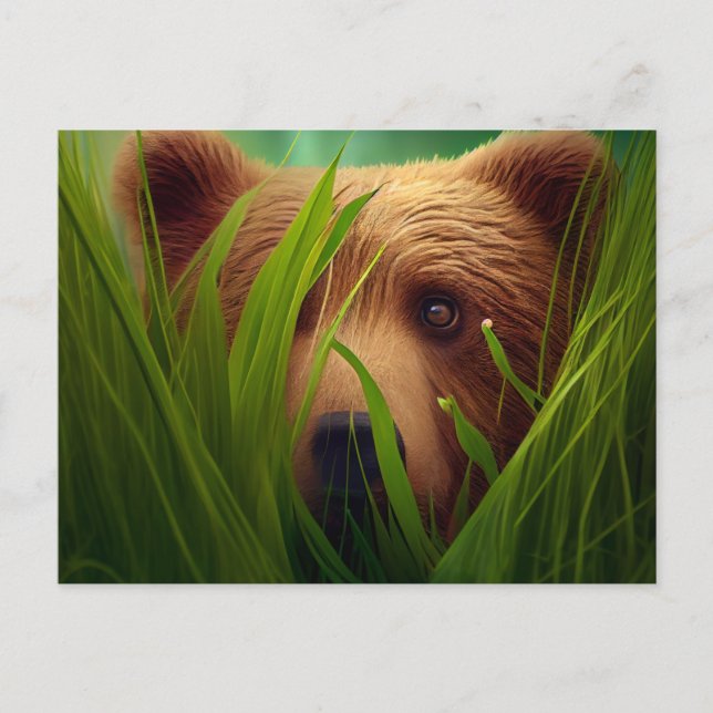 Bear-Grab-Postkarten Postkarte (Vorderseite)