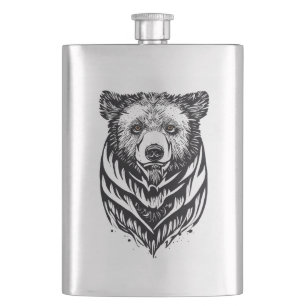Bear Grizzly Wild Animal Nature Illustration Art Flachmann