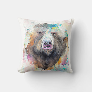 Bear Grizzly Wilde Tiere Art Kissen