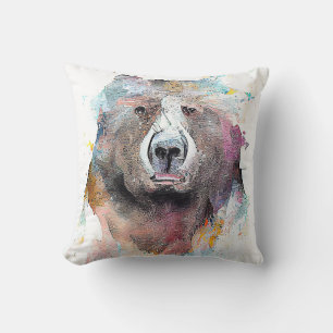 Bear Grizzly Wilde Tiere Art Kissen