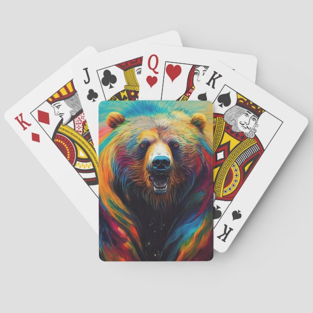 Bear Grizzy Animal Discovery Adventure Nature Pla Spielkarten (Rückseite)