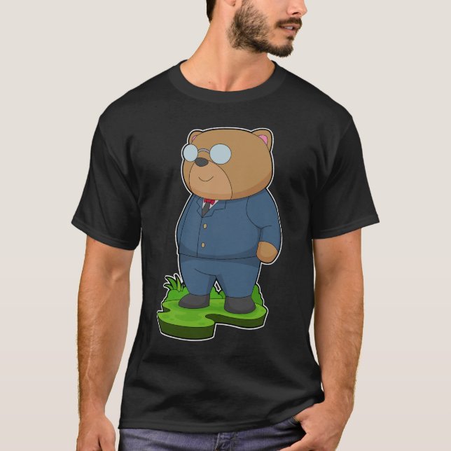 Bear Groom Anzug Wedding T-Shirt (Vorderseite)
