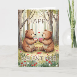 Bear Happy Valentines  Karte