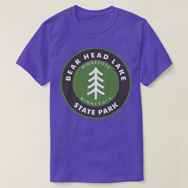 Bear Head Lake State Park Minnesota MN Forest Tree T-Shirt (Design vorne)