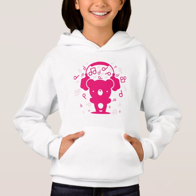 Bear_Headphones Hoodie (Vorderseite)