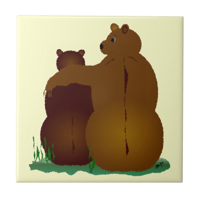 Bear Hugs Tile Fliese (Vorderseite)