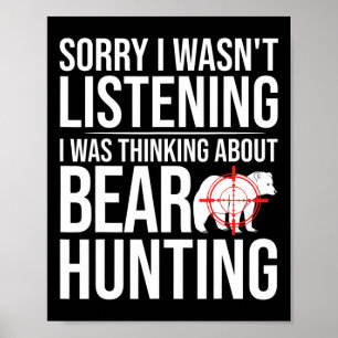 Bear Hunter Jagen in Alaska Poster