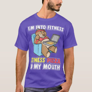 Bear ich bin in Fitness Fitness Pizza in meinem Mu T-Shirt