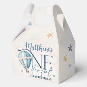 Bear in einem Ballon ONEderful 1st Birthday Party Geschenkschachtel